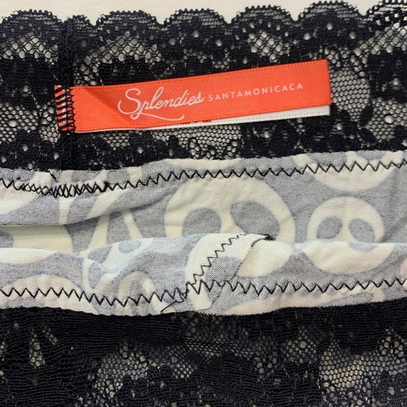 SOLD - Ghost Face Scream Bikini Panties Lace Halloween Lingerie Underwear New - Picture 5 of 10